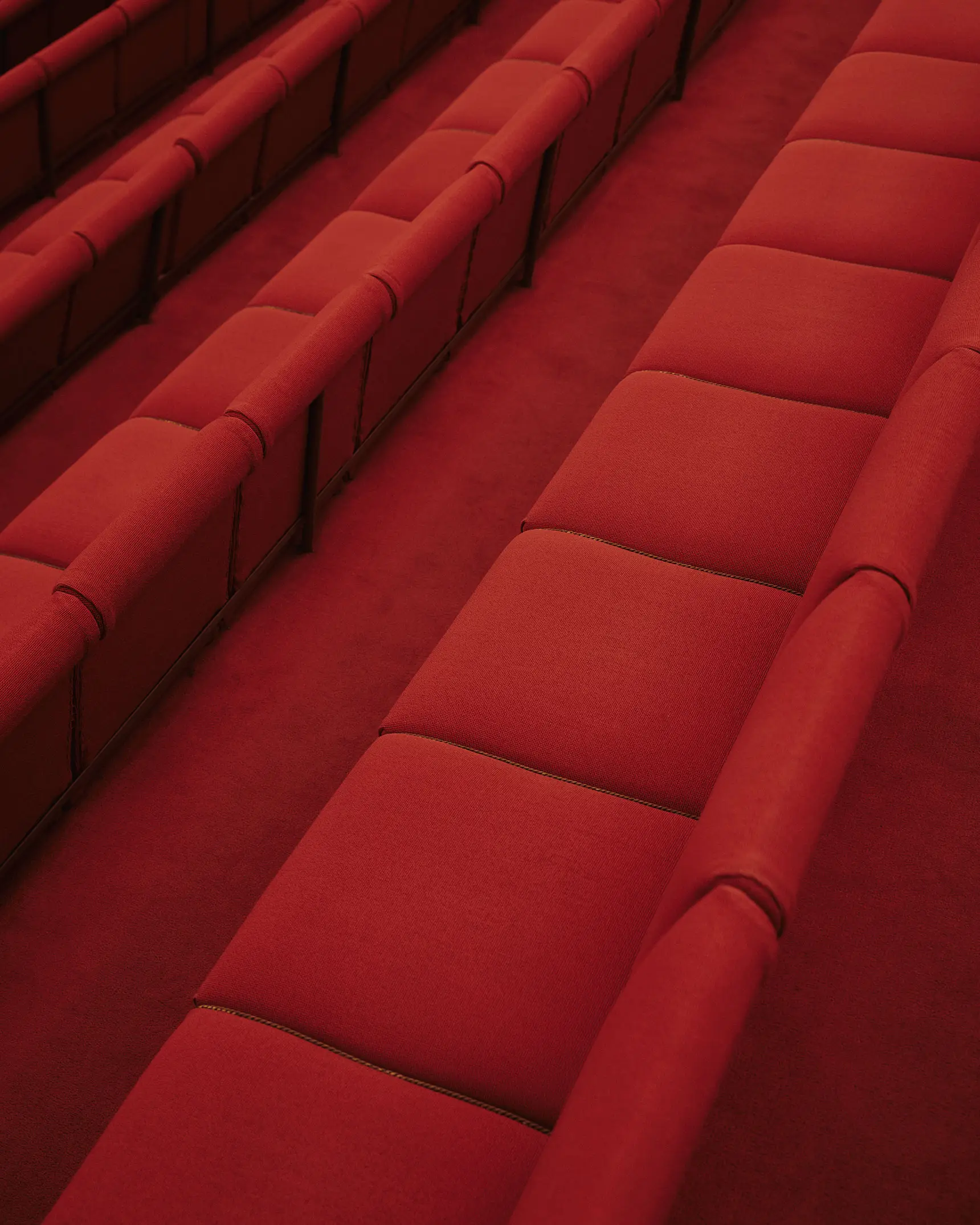 Red room that is at Taliesin West. Taliesin West was built by Frank Lloyd Wright in Scottsdale, AZ.